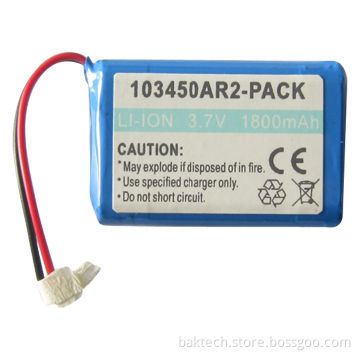 Lithium-ion Battery with 3.7V, 1,800mAh Capacity